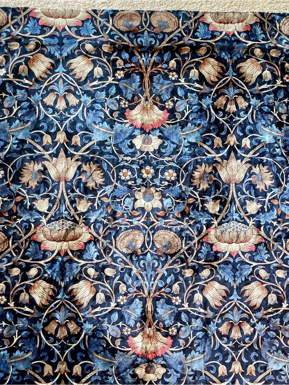 NWOT William Morris drape panel pairs in beautiful“Lodden” botanical design
